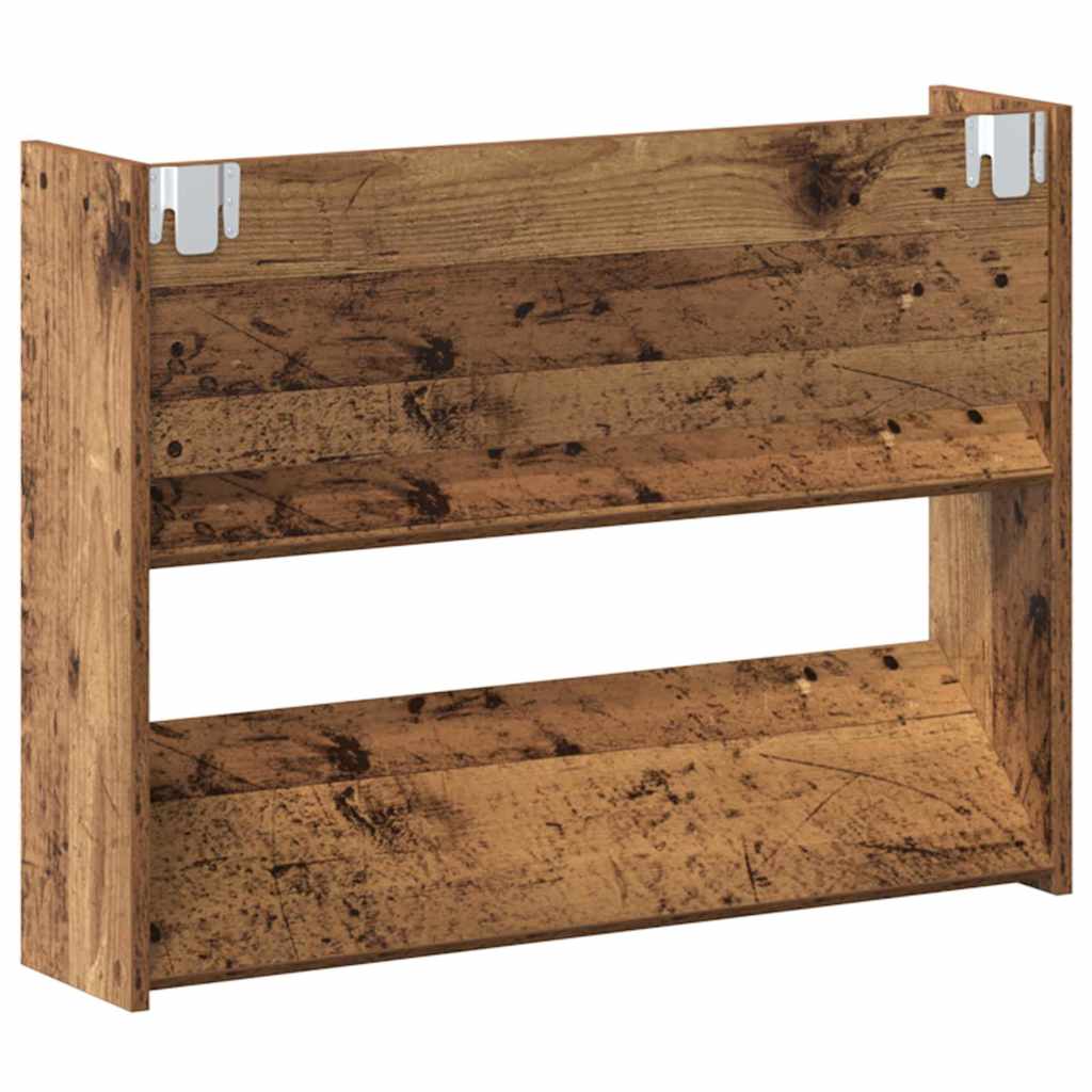 Wandschuhschränke mit Regal 2 pcs Altholz Holzwerkstoff