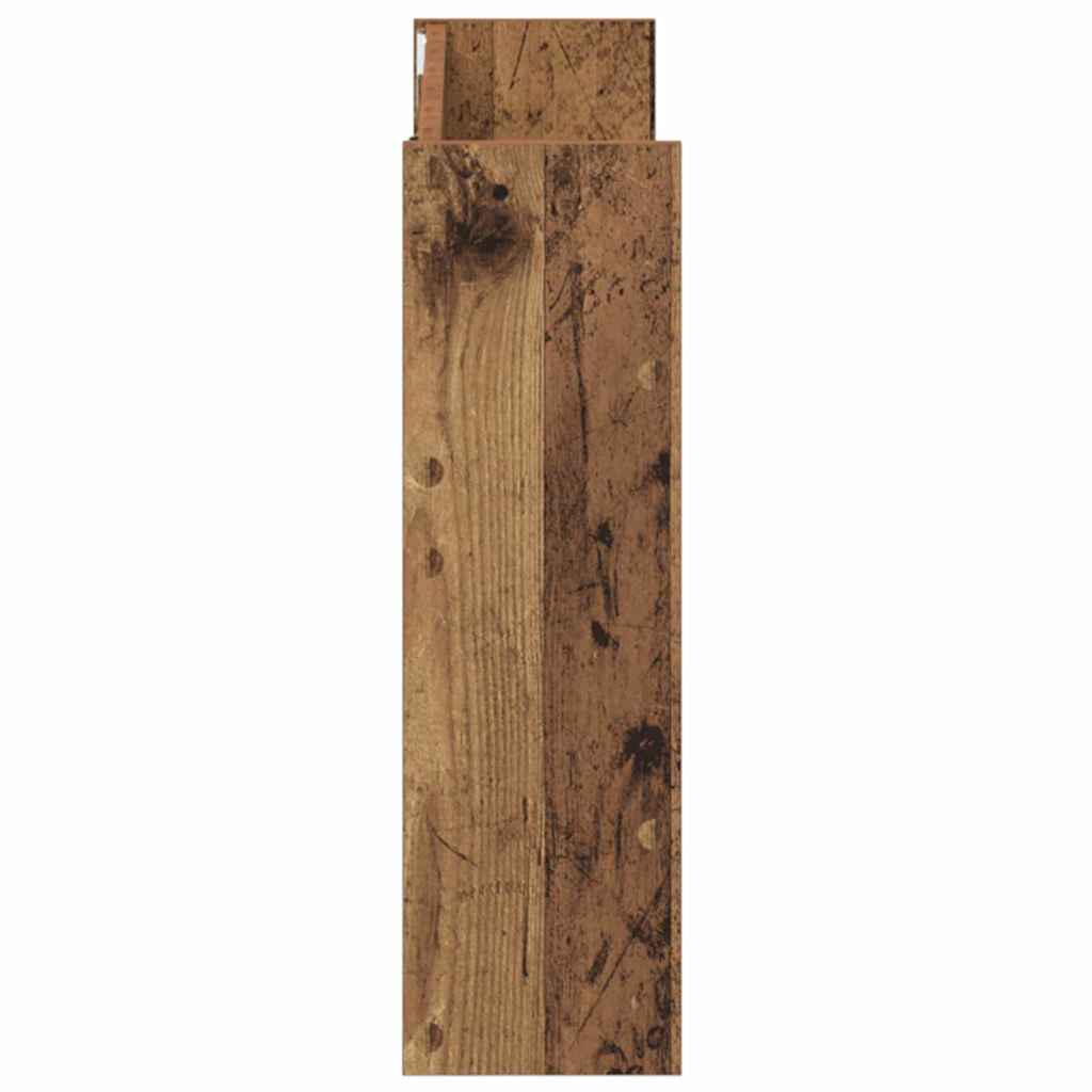 Wandschuhschränke mit Regal 2 pcs Altholz Holzwerkstoff