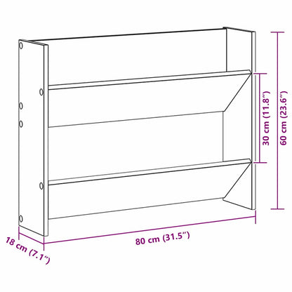 Wandschuhschränke mit Regal 2 pcs Altholz Holzwerkstoff