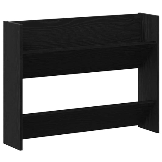 Wandschuhschränke mit Regal Schwarze Eiche Holzwerkstoff