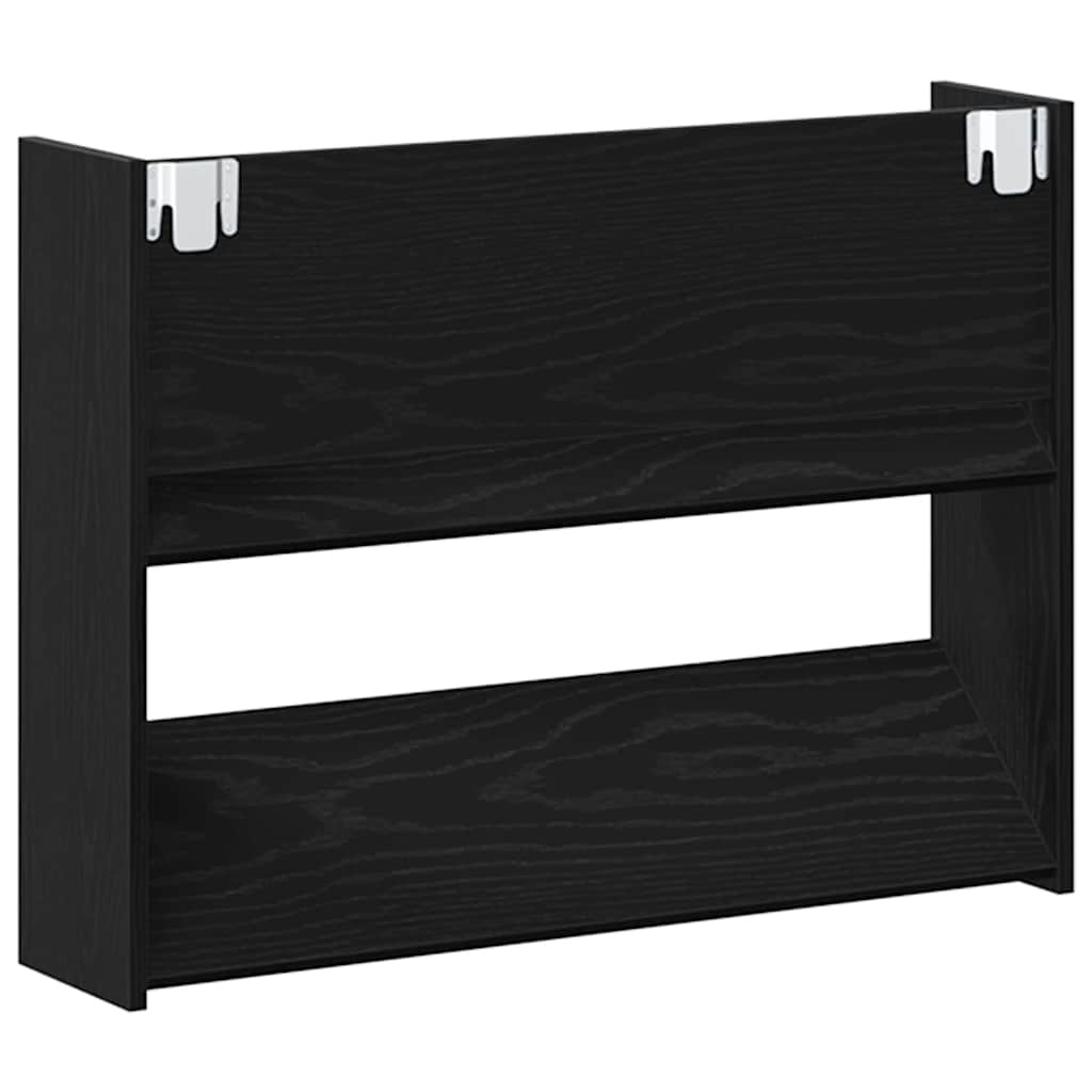 Wandschuhschränke mit Regal Schwarze Eiche Holzwerkstoff