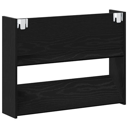 Wandschuhschränke mit Regal Schwarze Eiche Holzwerkstoff
