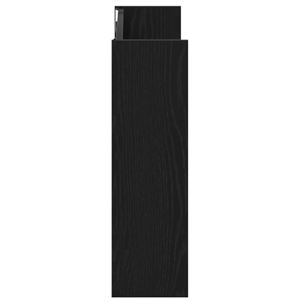 Wandschuhschränke mit Regal Schwarze Eiche Holzwerkstoff