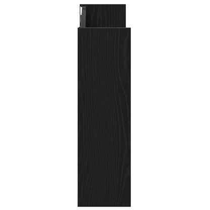 Wandschuhschränke mit Regal 2 pcs Schwarze Eiche Holzwerkstoff