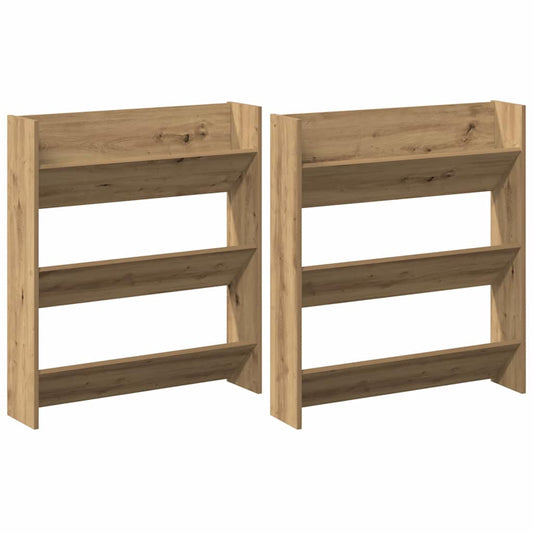 Wandschuhschränke 2 pcs Eiche handwerklich Holzwerkstoff