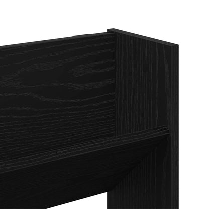 Wandschuhschränke mit Regal 2 pcs Schwarze Eiche Holzwerkstoff