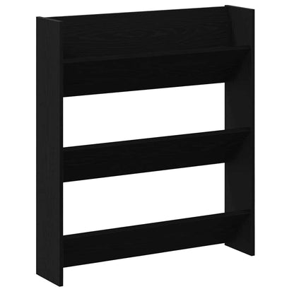 Wandschuhschränke mit Regal 2 pcs Schwarze Eiche Holzwerkstoff