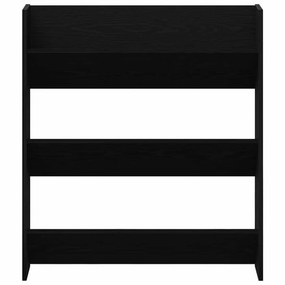 Wandschuhschränke mit Regal 2 pcs Schwarze Eiche Holzwerkstoff
