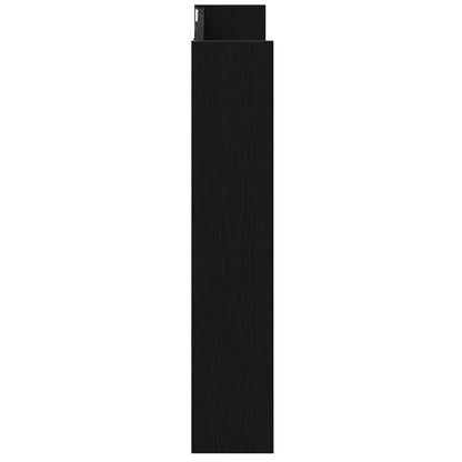Wandschuhschränke mit Regal 2 pcs Schwarze Eiche Holzwerkstoff