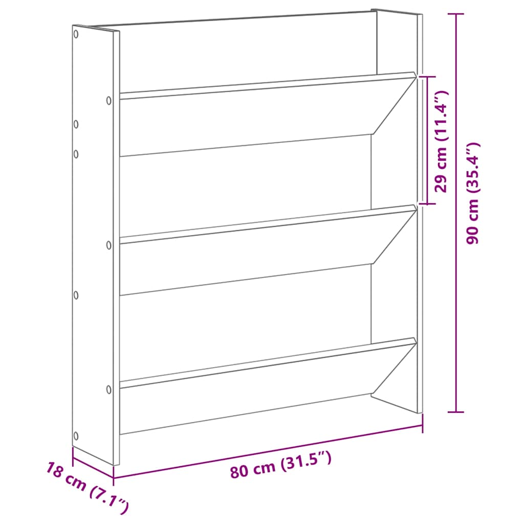 Wandschuhschränke mit Regal 2 pcs Schwarze Eiche Holzwerkstoff