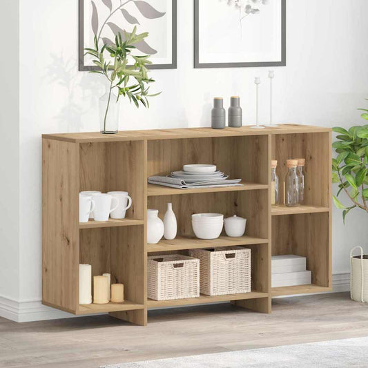 Sideboard Eiche handwerklich 120 x 30 x 75 cm Holzwerkstoff