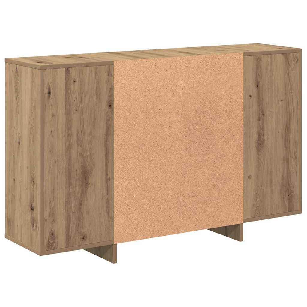 Sideboard Eiche handwerklich 120 x 30 x 75 cm Holzwerkstoff