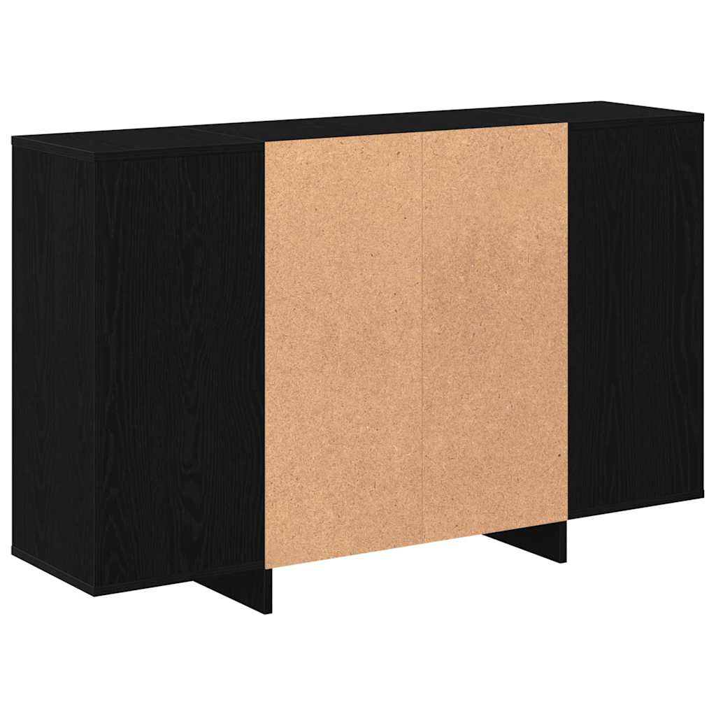 Sideboard Schwarze Eiche 120 x 30 x 75 cm Holzwerkstoff