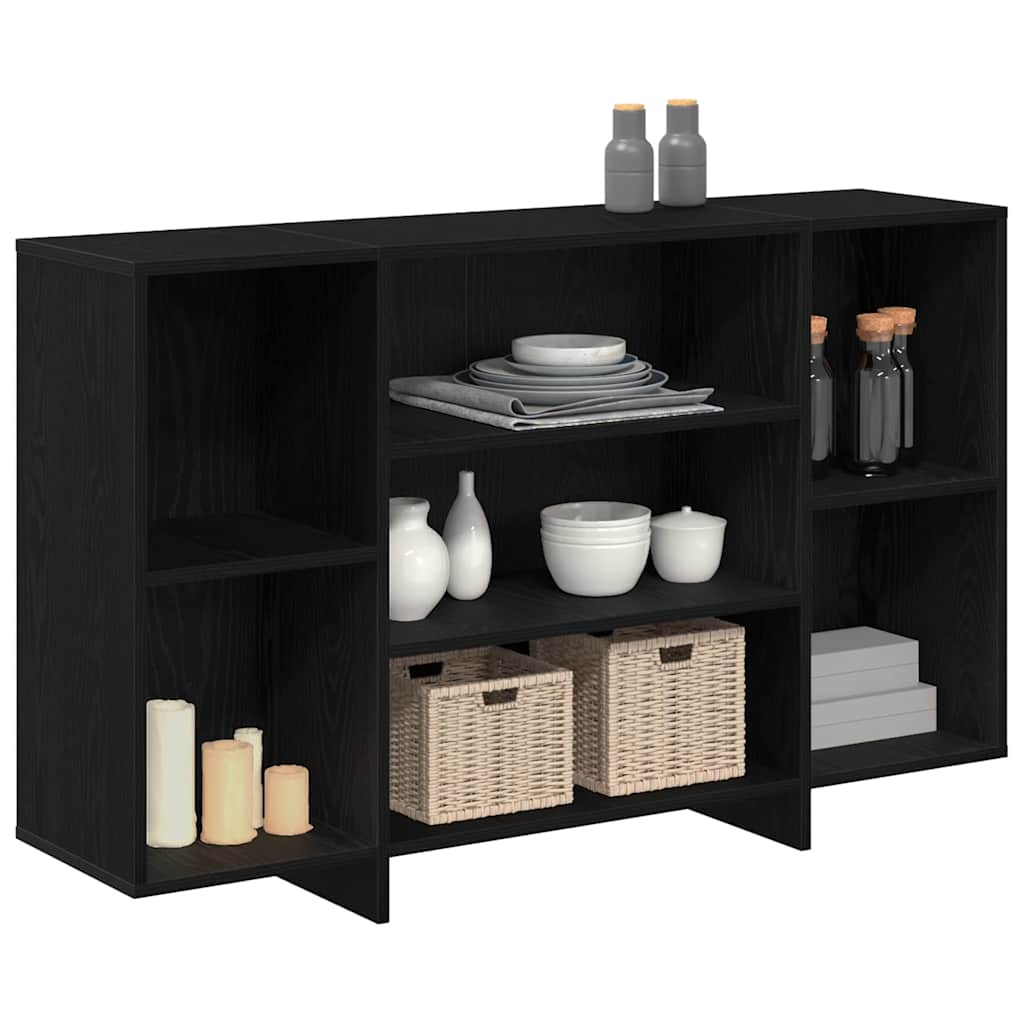 Sideboard Schwarze Eiche 120 x 30 x 75 cm Holzwerkstoff