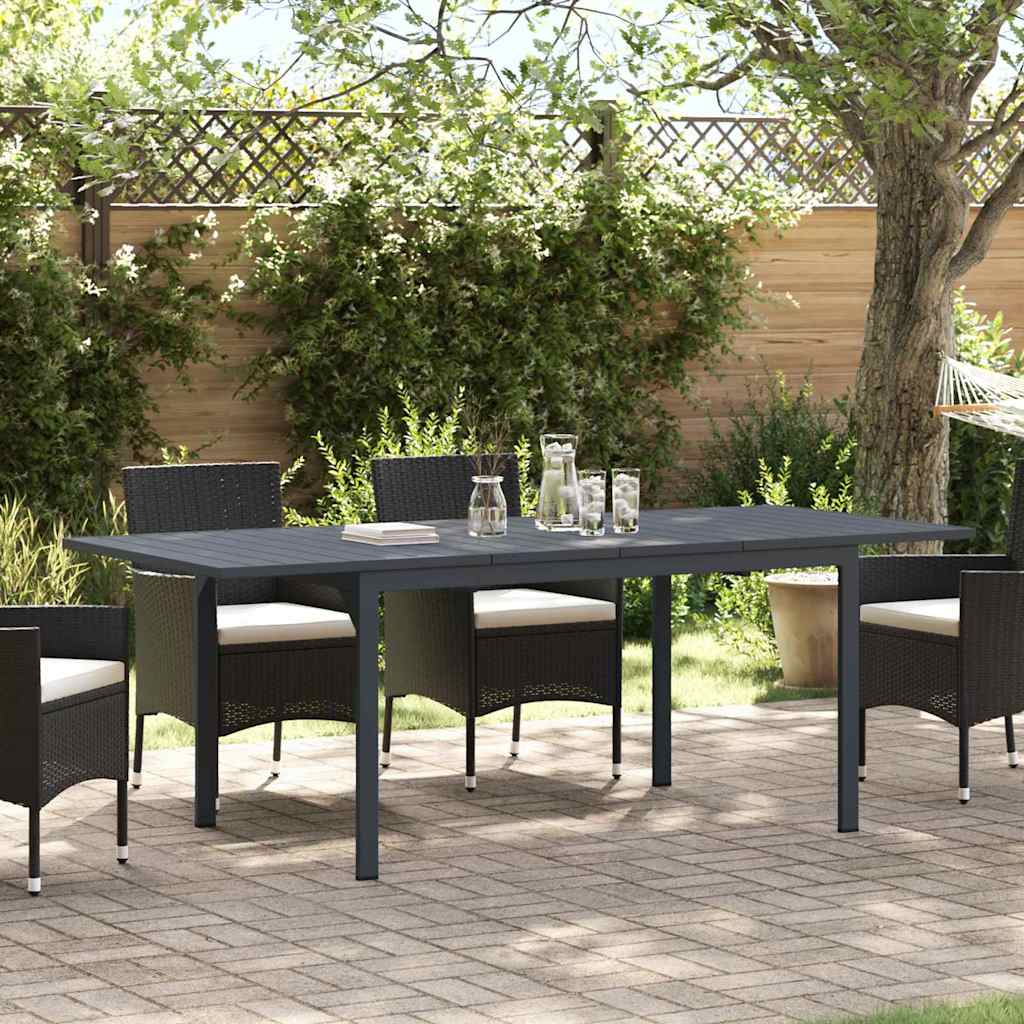 Ausziehtisch 2 pcs Anthrazit 210 x 90 x 73 cm Stahl
