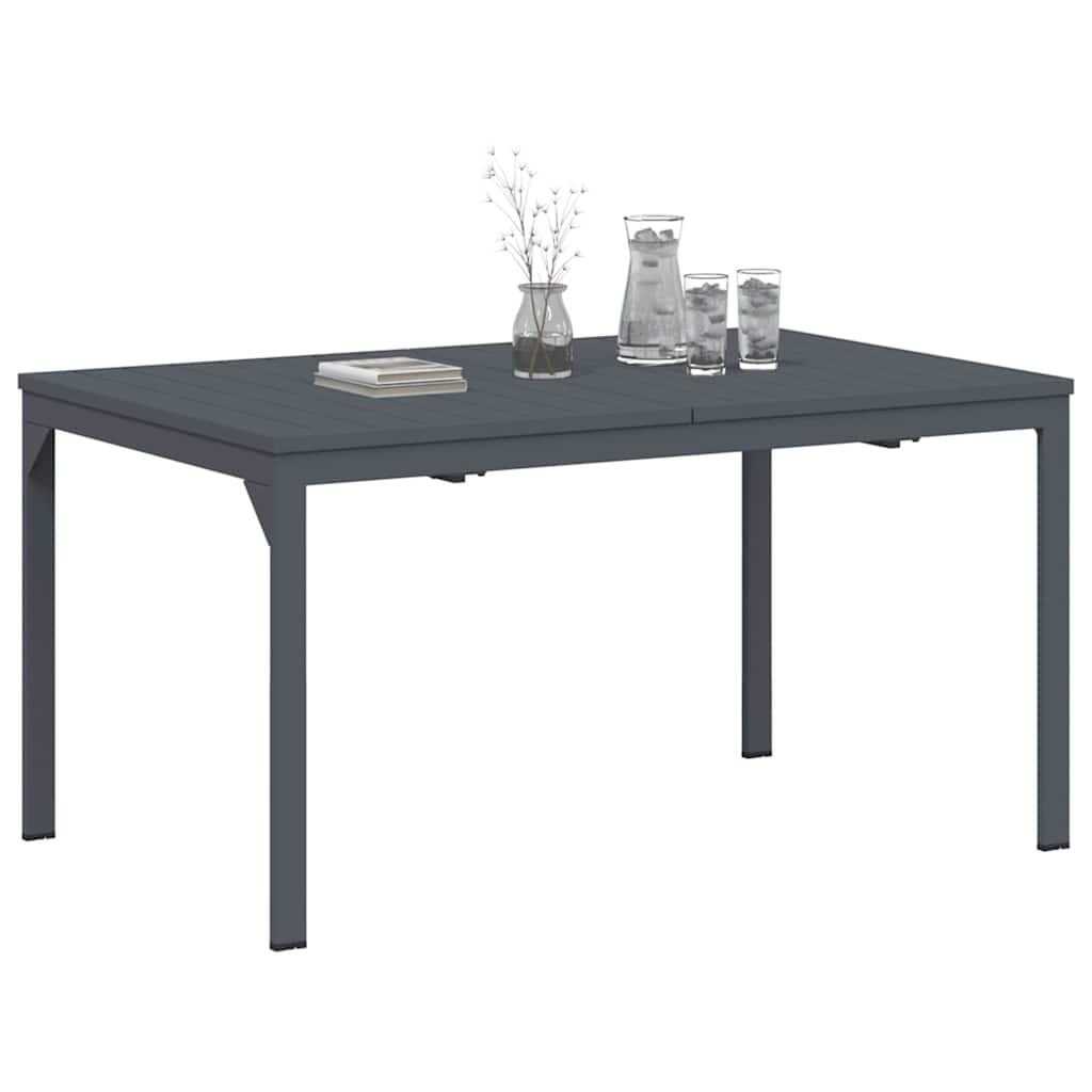 Ausziehtisch 2 pcs Anthrazit 210 x 90 x 73 cm Stahl