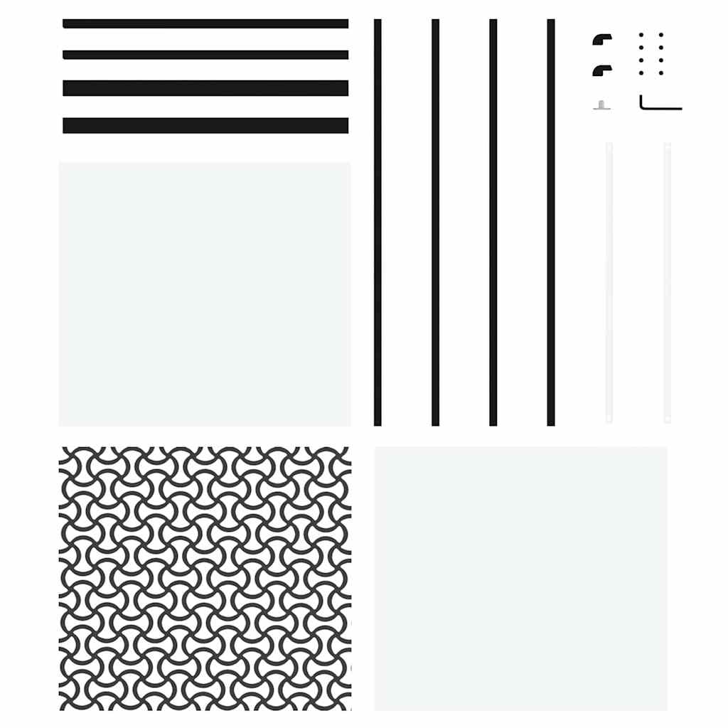 Schiebetür Schwarz 76 x 205 cm