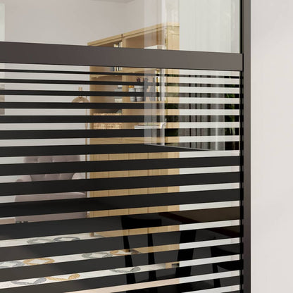 Schiebetür Schwarz 90 x 205 cm