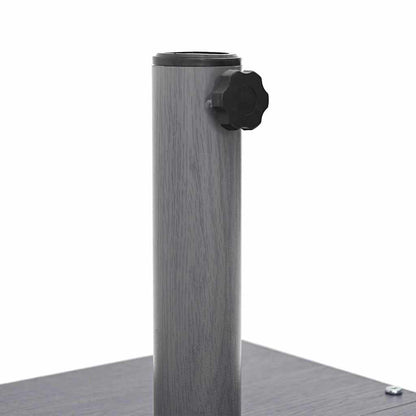 Schirmständer für draußen Dunkles Holz 45 x 45 x 31,5 cm Stahl