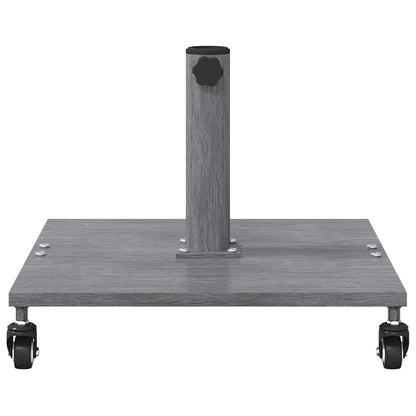 Schirmständer für draußen Dunkles Holz 45 x 45 x 31,5 cm Stahl