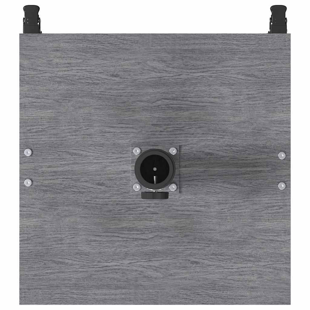 Schirmständer für draußen Dunkles Holz 45 x 45 x 31,5 cm Stahl