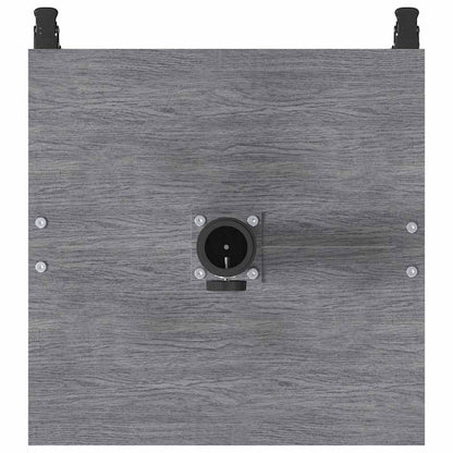 Schirmständer für draußen Dunkles Holz 45 x 45 x 31,5 cm Stahl