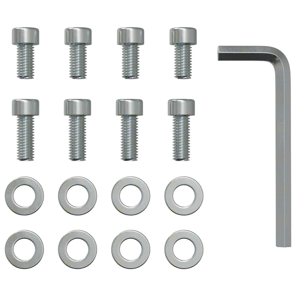 360-Grad Schwenkpedal Silber 21,5 x 14 x 6 cm Stahl