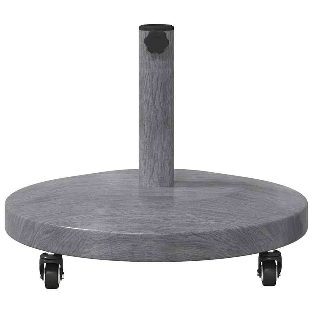 Schirmständer für draußen Dunkles Holz 48 x 48 x 32.5 cm