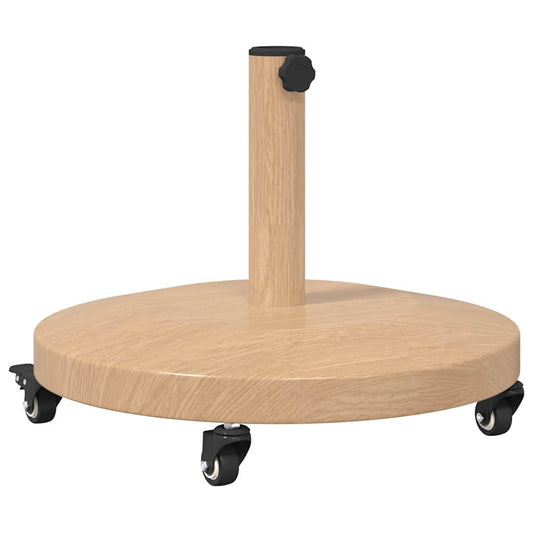 Schirmständer für draußen Helles Holz 48 x 48 x 32.5 cm