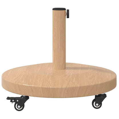 Schirmständer für draußen Helles Holz 48 x 48 x 32.5 cm