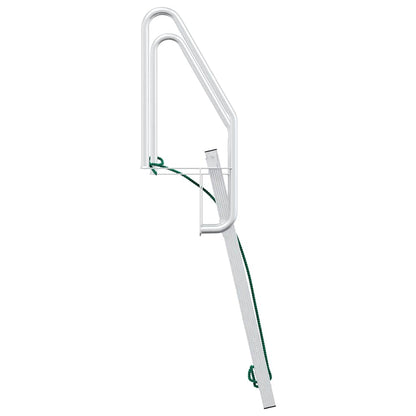 Dockleiter 4-Stufen Silber 58 x 77 x 166 cm Aluminium