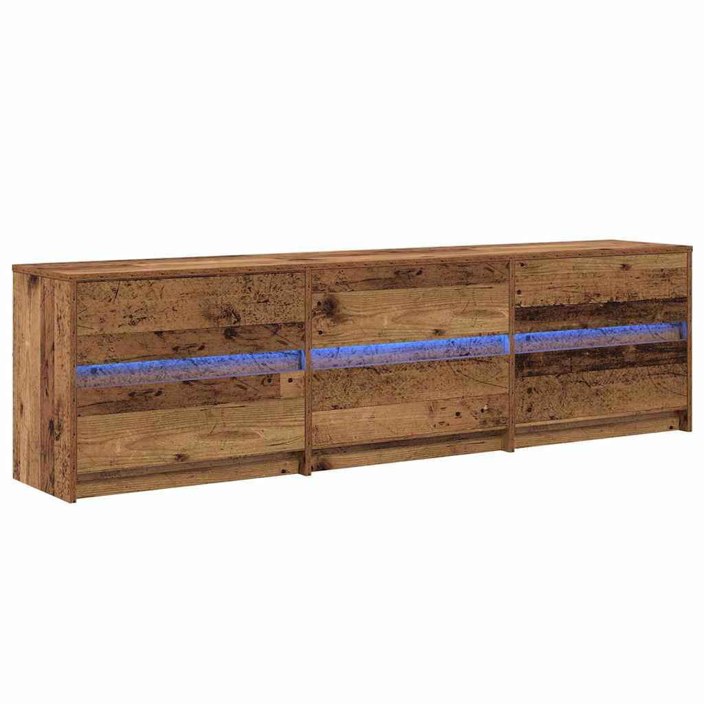 TV-Schränk mit Schubladen Braun 180 x 34 x 50 cm Holzwerkstoff
