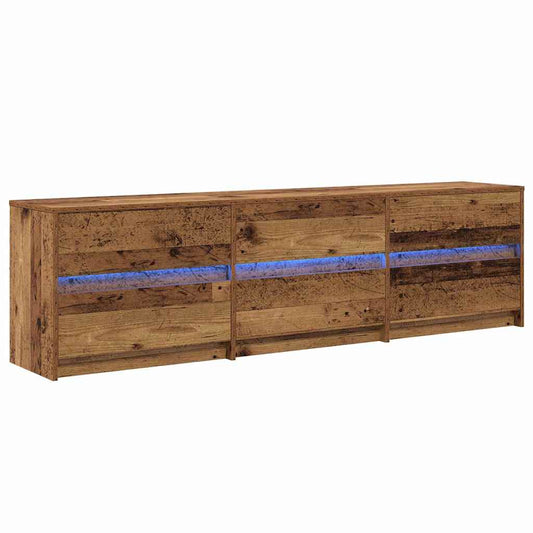 TV-Schränk mit Schubladen Braun 180 x 34 x 50 cm Holzwerkstoff