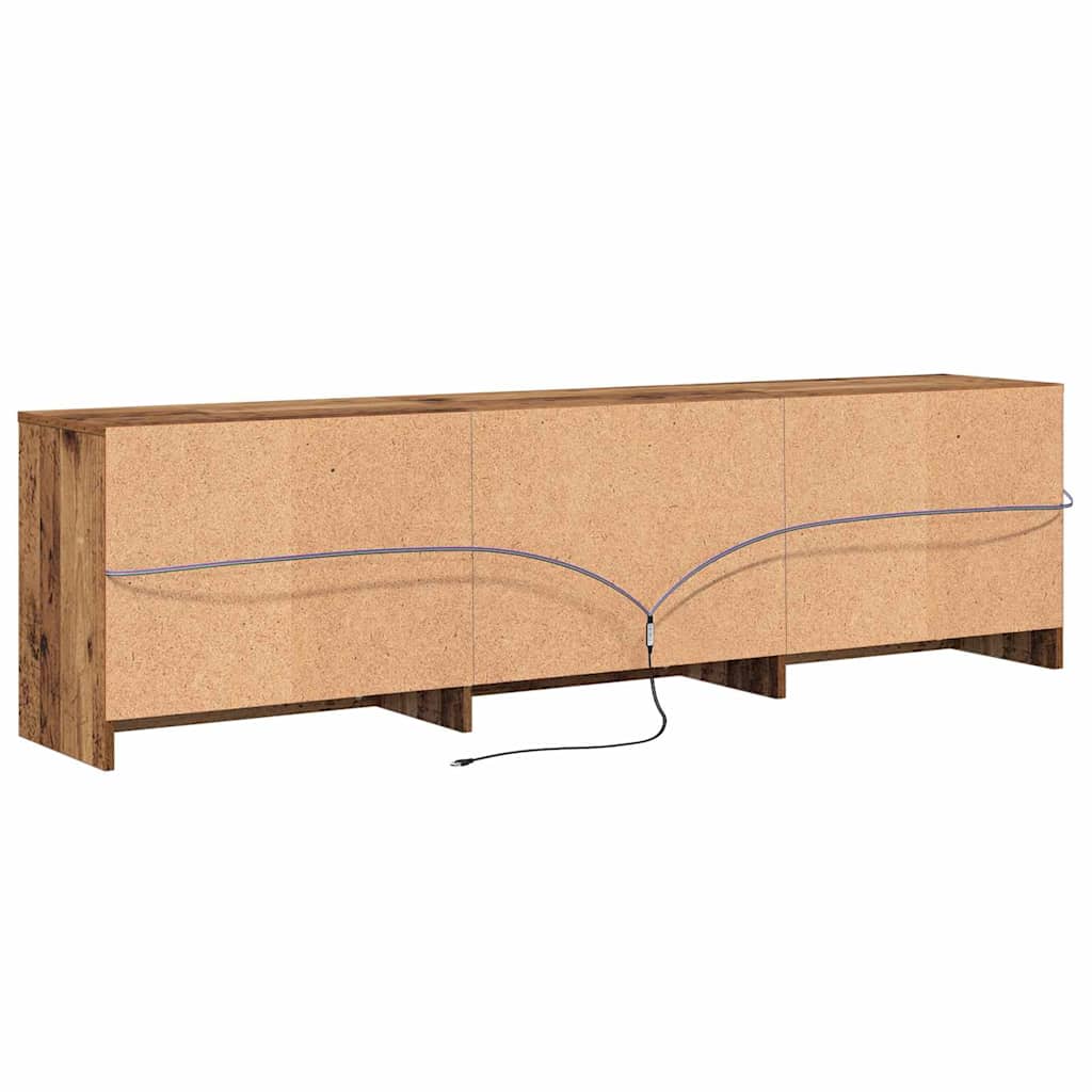 TV-Schränk mit Schubladen Braun 180 x 34 x 50 cm Holzwerkstoff
