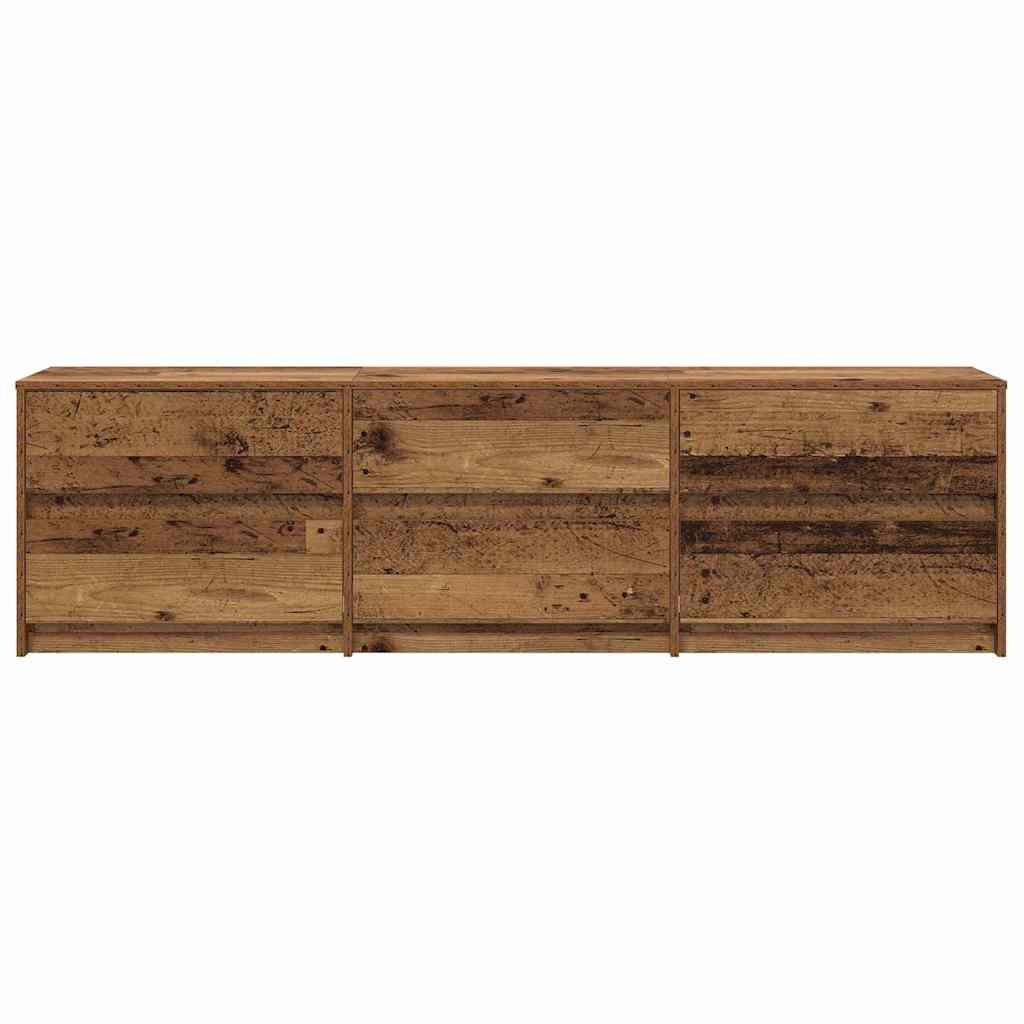 TV-Schränk mit Schubladen Braun 180 x 34 x 50 cm Holzwerkstoff