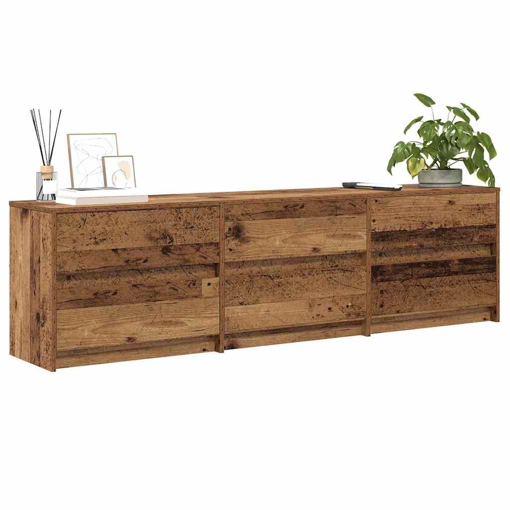 TV-Schränk mit Schubladen Braun 180 x 34 x 50 cm Holzwerkstoff