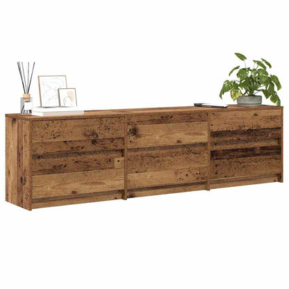 TV-Schränk mit Schubladen Braun 180 x 34 x 50 cm Holzwerkstoff