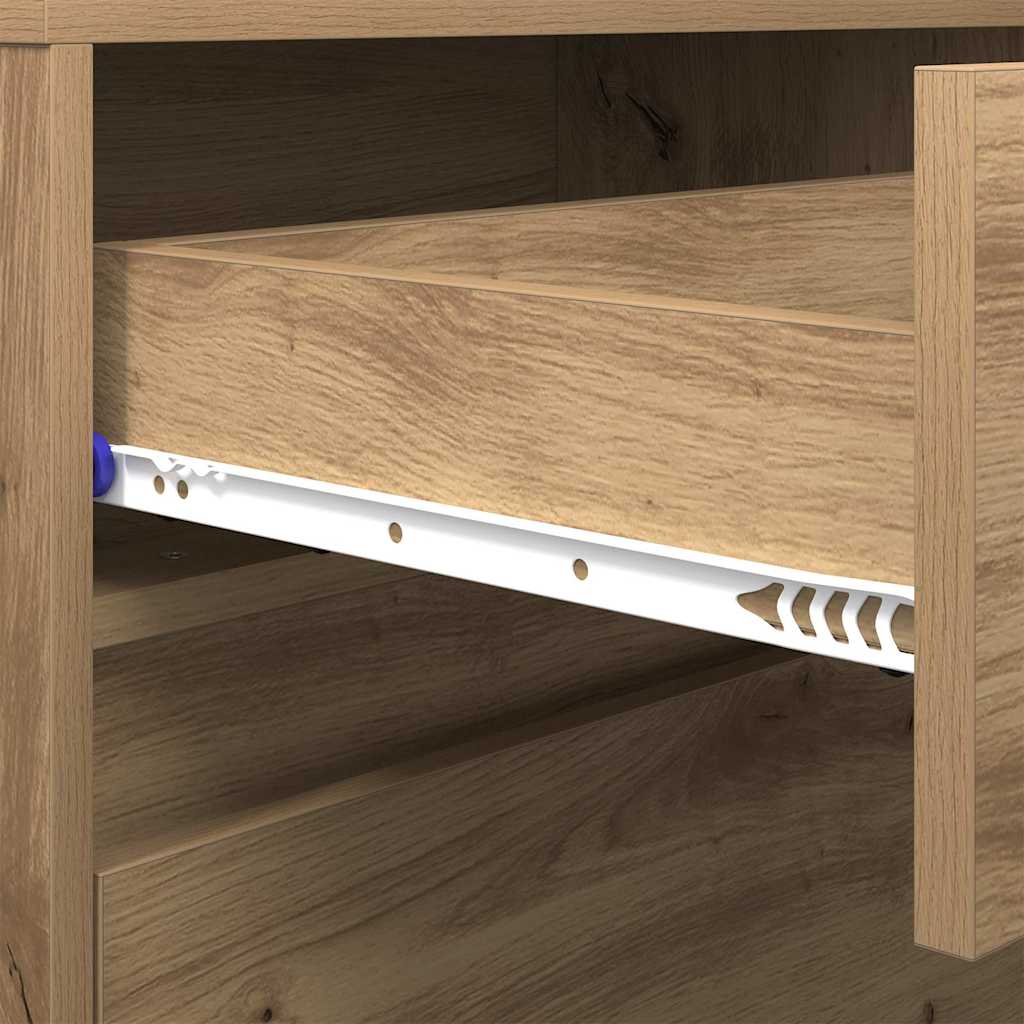 TV-Schränk mit Schubladen Braun 181 x 34 x 50 cm Holzwerkstoff