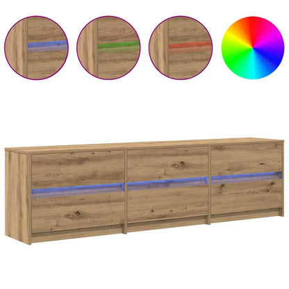 TV-Schränk mit Schubladen Braun 181 x 34 x 50 cm Holzwerkstoff