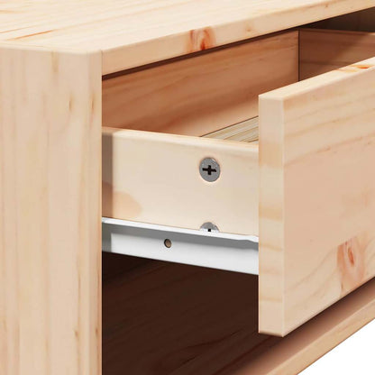 Nachttisch 2 pcs Braun 50 x 32,5 x 24 cm Massivholz Kiefer