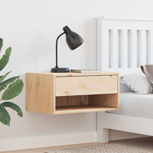Nachttisch 2 pcs Braun 50 x 32,5 x 24 cm Massivholz Kiefer