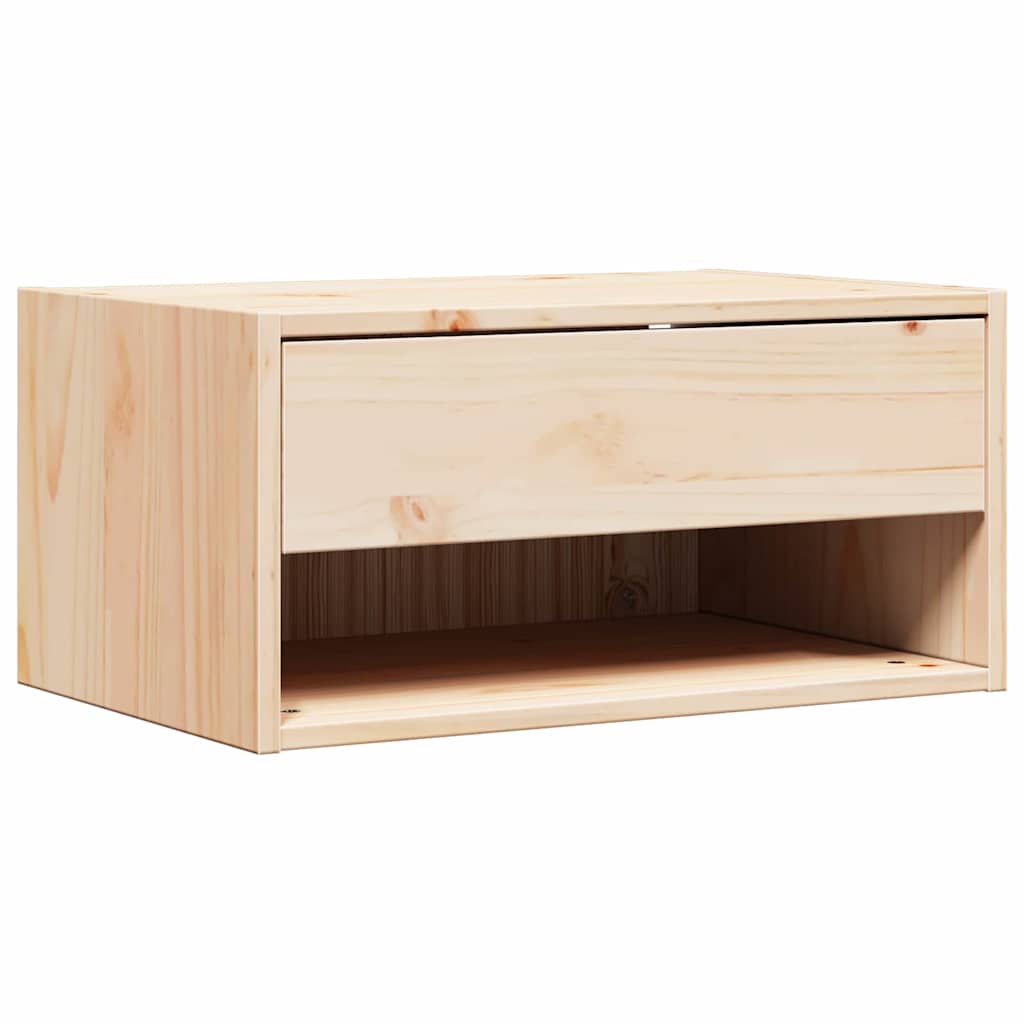 Nachttisch 2 pcs Braun 50 x 32,5 x 24 cm Massivholz Kiefer