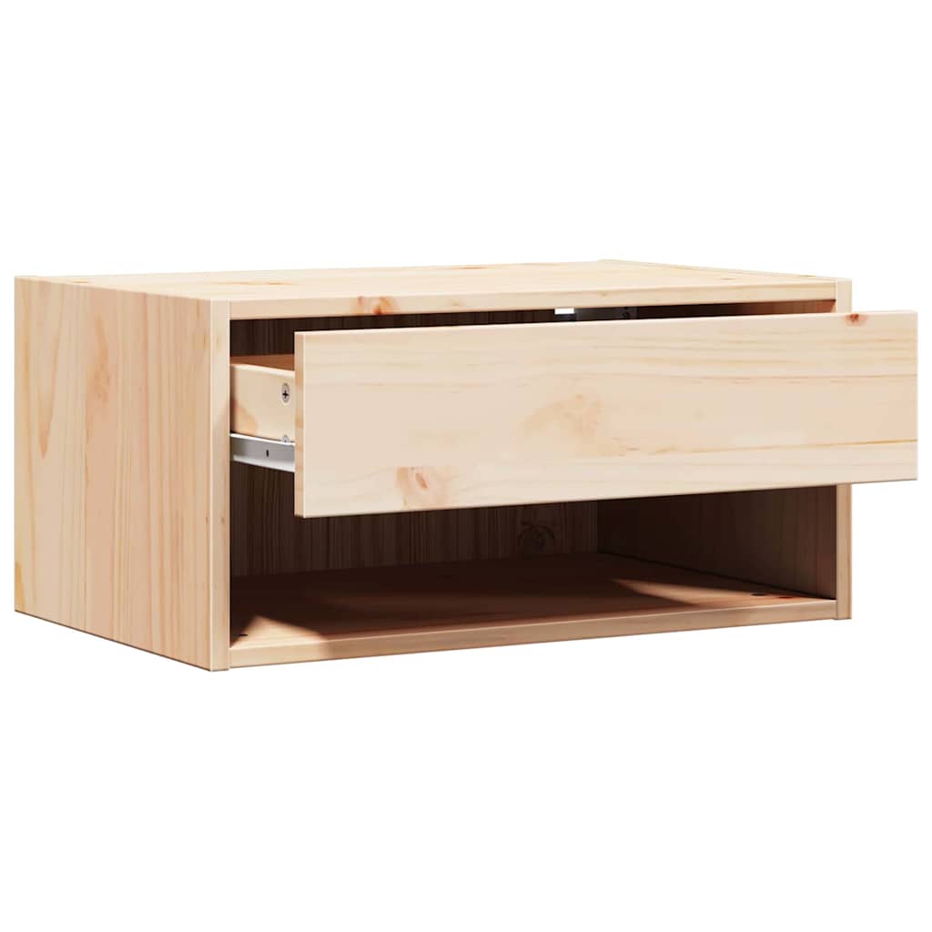 Nachttisch 2 pcs Braun 50 x 32,5 x 24 cm Massivholz Kiefer