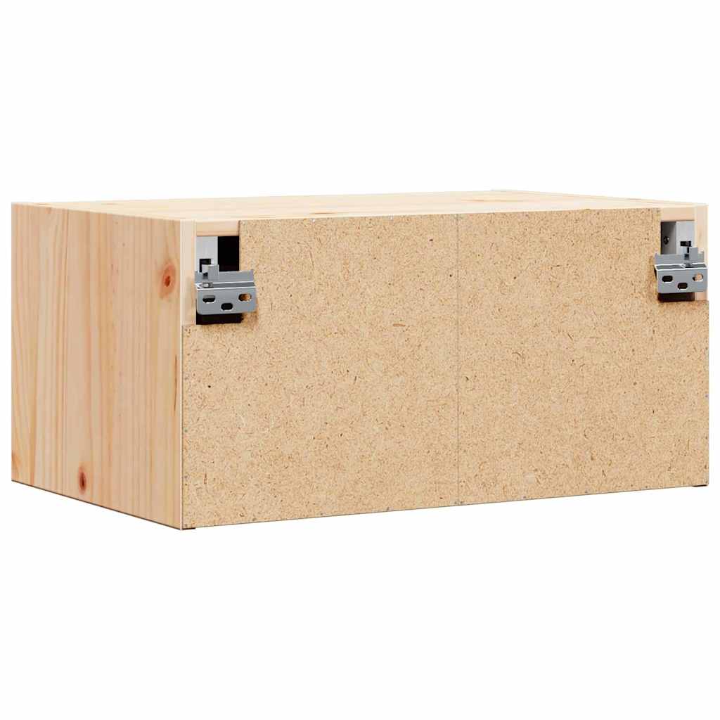 Nachttisch 2 pcs Braun 50 x 32,5 x 24 cm Massivholz Kiefer