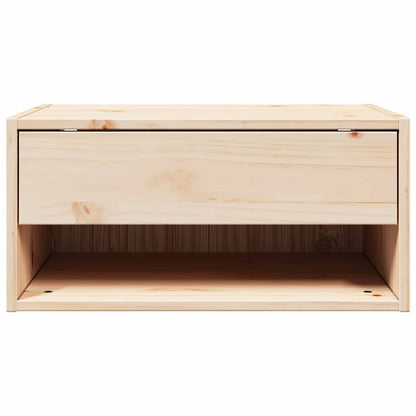 Nachttisch 2 pcs Braun 50 x 32,5 x 24 cm Massivholz Kiefer