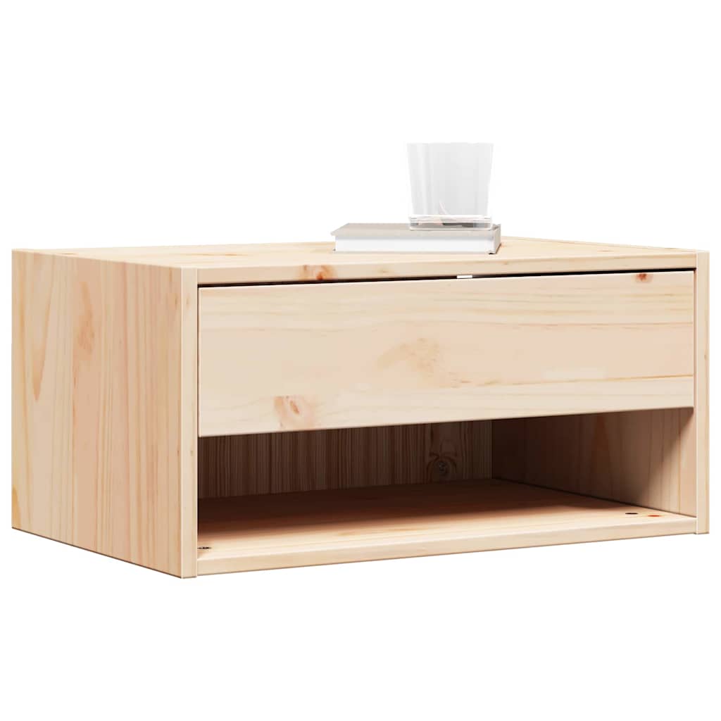 Nachttisch 2 pcs Braun 50 x 32,5 x 24 cm Massivholz Kiefer