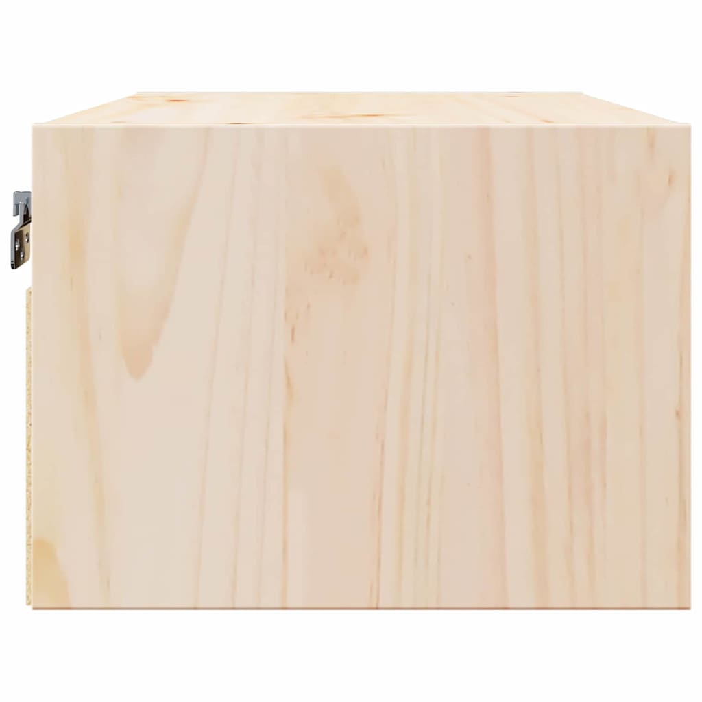 Nachttisch 2 pcs Braun 50 x 32,5 x 24 cm Massivholz Kiefer