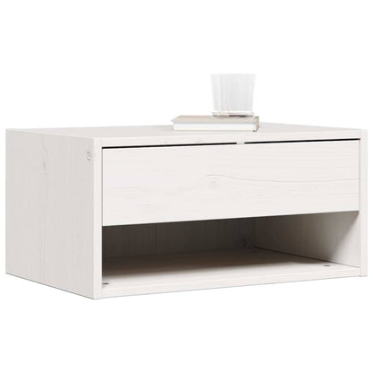 Nachttisch 2 pcs Weiß 50 x 32,5 x 24 cm Massivholz Kiefer