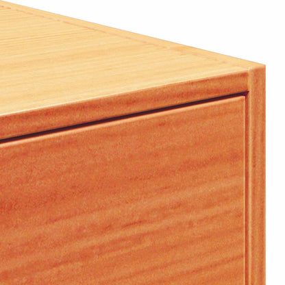 Nachttisch 2 pcs Wachsbraun 50 x 32,5 x 24 cm Massivholz Kiefer