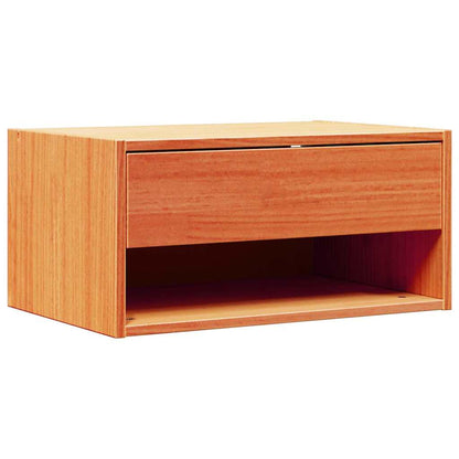 Nachttisch 2 pcs Wachsbraun 50 x 32,5 x 24 cm Massivholz Kiefer